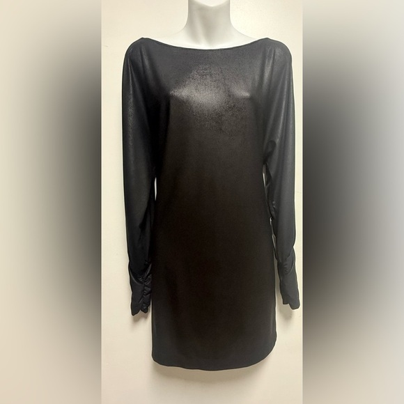 Elegant Black Long Sleeve Dress - Picture 1 of 9